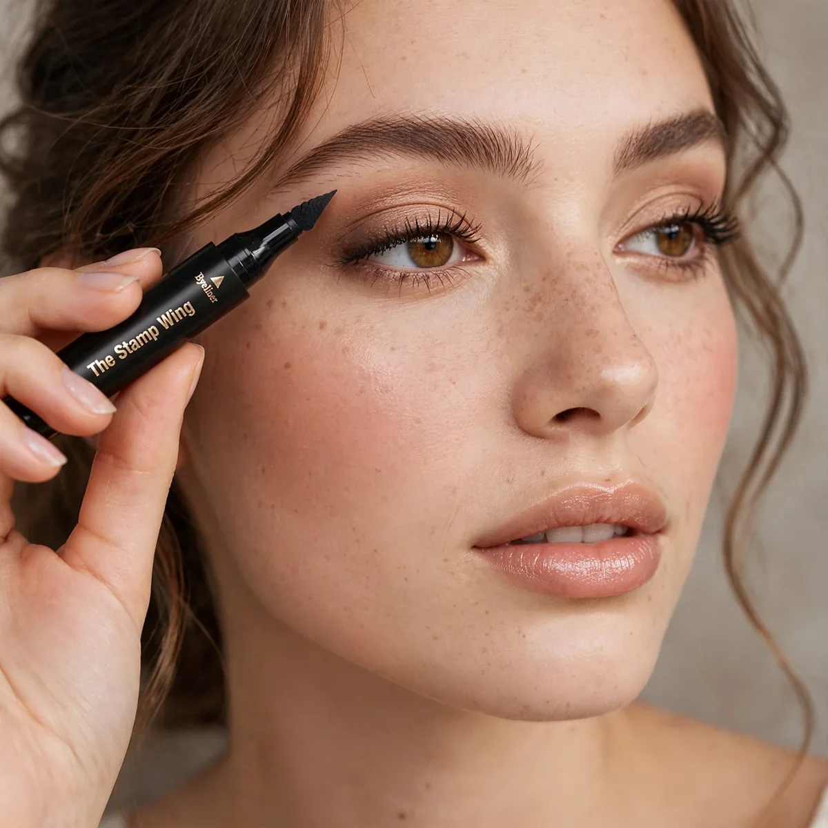 Wing stamp eyeliner tool