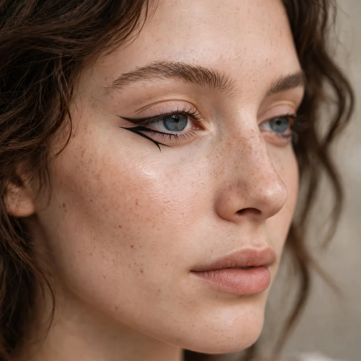 Reverse winged eyeliner lower lash