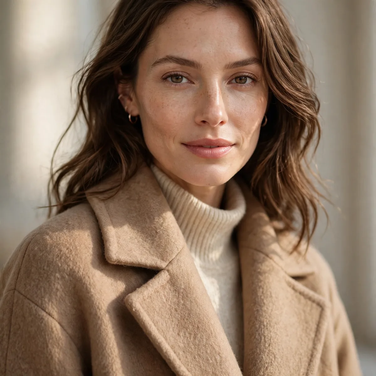 Long wool coat winter outfit