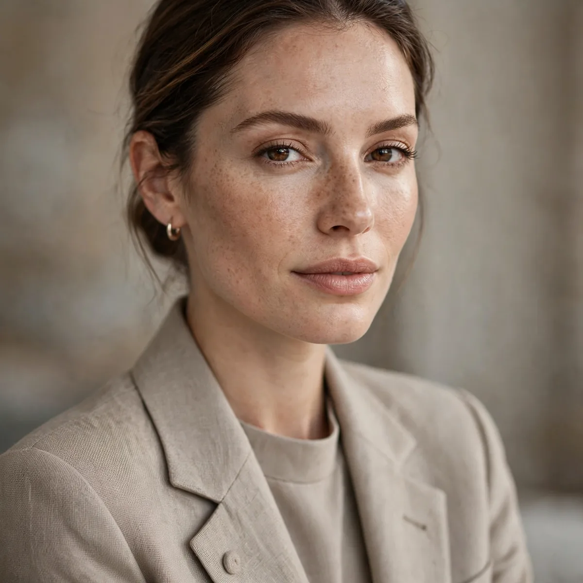 Monochrome neutral work outfit